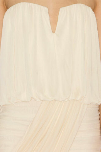 Adelita Drapiertes Jersey-Bustierkleid
