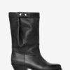 Ademe Lederstiefel im Biker-Stil Ademe Lederstiefel im Biker-Stil