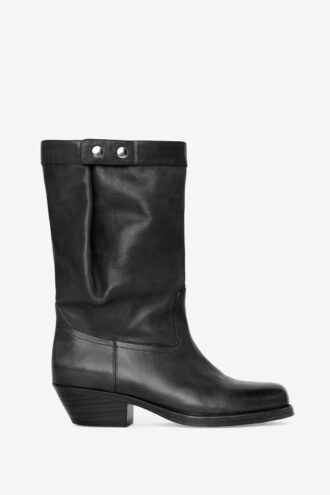 Ademe Lederstiefel im Biker-Stil