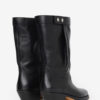 Ademe Lederstiefel im Biker-Stil Ademe Lederstiefel im Biker-Stil