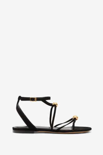 Aeza Flache Sandalen aus Wildleder