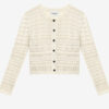 Ajaline Kurze Strickjacke mit Lochmuster Ajaline Kurze Strickjacke mit Lochmuster