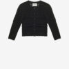 Ajaline Kurze Strickjacke mit Lochmuster Ajaline Kurze Strickjacke mit Lochmuster