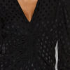 Albini Langes bedrucktes Seidenkleid