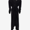 Albini Langes bedrucktes Seidenkleid