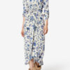 Albini Langes bedrucktes Stretch-Seidenkleid Albini Langes bedrucktes Stretch-Seidenkleid