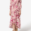 Albini Langes bedrucktes Stretch-Seidenkleid Albini Langes bedrucktes Stretch-Seidenkleid