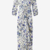 Albini Langes bedrucktes Stretch-Seidenkleid Albini Langes bedrucktes Stretch-Seidenkleid