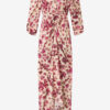 Albini Langes bedrucktes Stretch-Seidenkleid Albini Langes bedrucktes Stretch-Seidenkleid