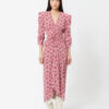 Albini Midi-Kleid aus bedruckter Seidenmischung