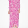 Albini Midi-Kleid aus Seidenmischung mit Raffungen Albini Midi-Kleid aus Seidenmischung mit Raffungen