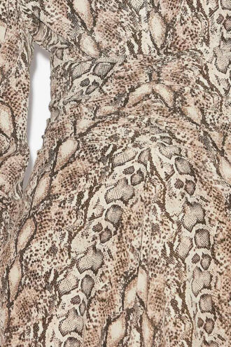 Albini Midi-Kleid aus Seidenmischung mit Raffungen
