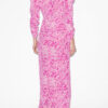 Albini Midi-Kleid aus Seidenmischung mit Raffungen Albini Midi-Kleid aus Seidenmischung mit Raffungen