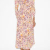 Albini Midi-Kleid aus Seidenmischung mit Raffungen Albini Midi-Kleid aus Seidenmischung mit Raffungen