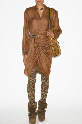 Aleora Wickelkleid aus Kunstwildleder