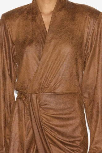 Aleora Wickelkleid aus Kunstwildleder