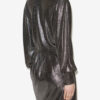 Alexane Kurzes drapiertes Metallic-Kleid Alexane Kurzes drapiertes Metallic-Kleid