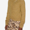 Aliocha Pullover mit Stehkragen aus einfarbigem Alpaka-Strick Aliocha Pullover mit Stehkragen aus einfarbigem Alpaka-Strick