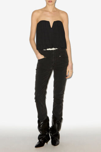 Amalia Drapiertes Jersey-Bustier-Top Amalia Drapiertes Jersey-Bustier-Top