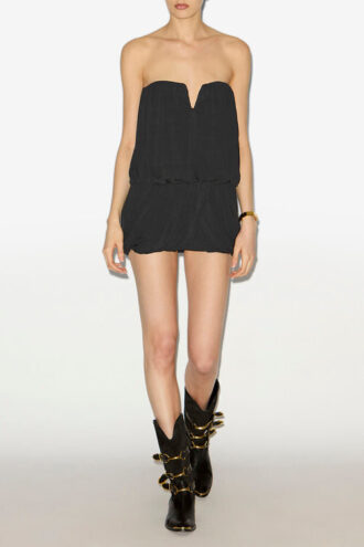 Ambrine Drapierter Jersey-Minirock