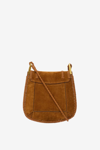 Anahi Schultertasche aus geflochtenem Wildleder