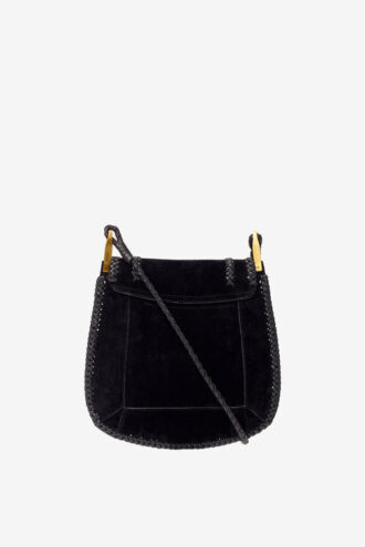 Anahi Schultertasche aus geflochtenem Wildleder