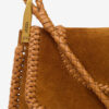 Anahi Schultertasche aus geflochtenem Wildleder