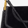 Anahi Schultertasche aus geflochtenem Wildleder