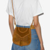 Anahi Schultertasche aus geflochtenem Wildleder