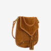 Anahi Schultertasche aus geflochtenem Wildleder