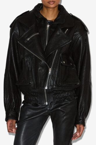 Aneli Lederjacke aus Lammleder mit Taschen