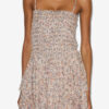 Anka Leichtes Baumwollkleid mit Smokarbeit und Print Anka Leichtes Baumwollkleid mit Smokarbeit und Print