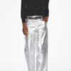 Aude Hose aus beschichteter Baumwolle mit Silberfinish Aude Hose aus beschichteter Baumwolle mit Silberfinish