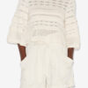 Azelia Locker sitzender Strickpullover mit Lochmuster