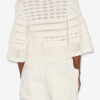 Azelia Locker sitzender Strickpullover mit Lochmuster