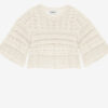 Azelia Locker sitzender Strickpullover mit Lochmuster