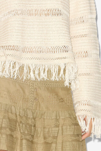Azilis Makramee-Strickpullover