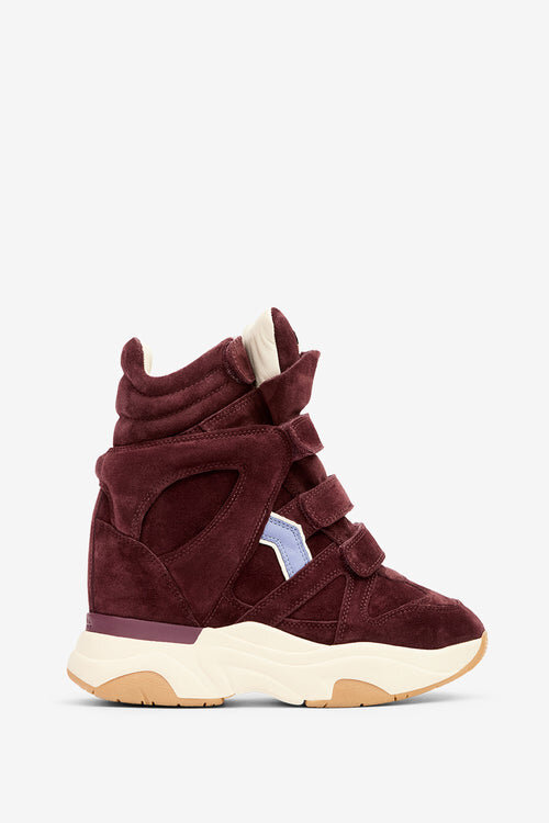 Balskee High-Top-Sneaker aus Wildleder und Kalbsleder mit Keilabsatz Balskee High-Top-Sneaker aus Wildleder und Kalbsleder mit Keilabsatz