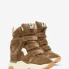 Balskee High-Top-Sneaker aus Wildleder und Kalbsleder mit Keilabsatz Balskee High-Top-Sneaker aus Wildleder und Kalbsleder mit Keilabsatz