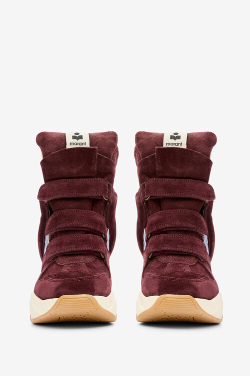 Balskee High-Top-Sneaker aus Wildleder und Kalbsleder mit Keilabsatz Balskee High-Top-Sneaker aus Wildleder und Kalbsleder mit Keilabsatz
