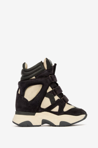 Balskee High-Top-Sneaker mit Keilabsatz aus Wildkalbsleder