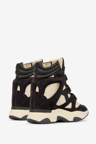 Balskee High-Top-Sneaker mit Keilabsatz aus Wildkalbsleder