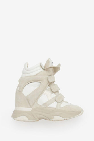 Balskee High-Top-Sneakers mit Keilabsatz aus Leder