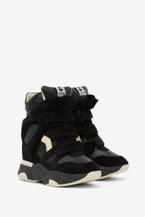 Balskee High-Top-Sneakers mit Keilabsatz aus Leder Balskee High-Top-Sneakers mit Keilabsatz aus Leder