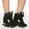 Balskee High-Top-Sneakers mit Keilabsatz aus Leder Balskee High-Top-Sneakers mit Keilabsatz aus Leder