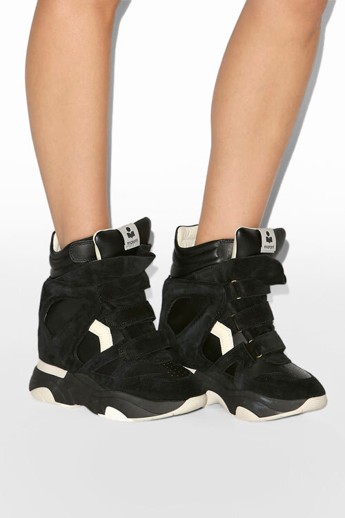 Balskee High-Top-Sneakers mit Keilabsatz aus Leder Balskee High-Top-Sneakers mit Keilabsatz aus Leder