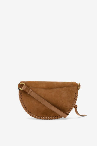 Banana Bag Skano aus cognacfarbenem Kalbswildleder
