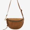 Banana Bag Skano aus cognacfarbenem Kalbswildleder
