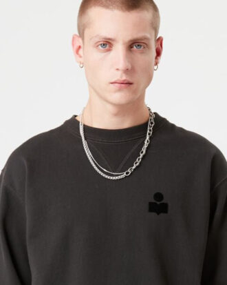 Baumwoll-Sweatshirt mit langen Ärmeln