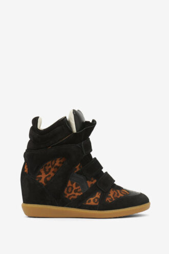 Bekett Leder-Sneaker mit Keilabsatz